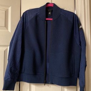 Adidas blue zip up jacket